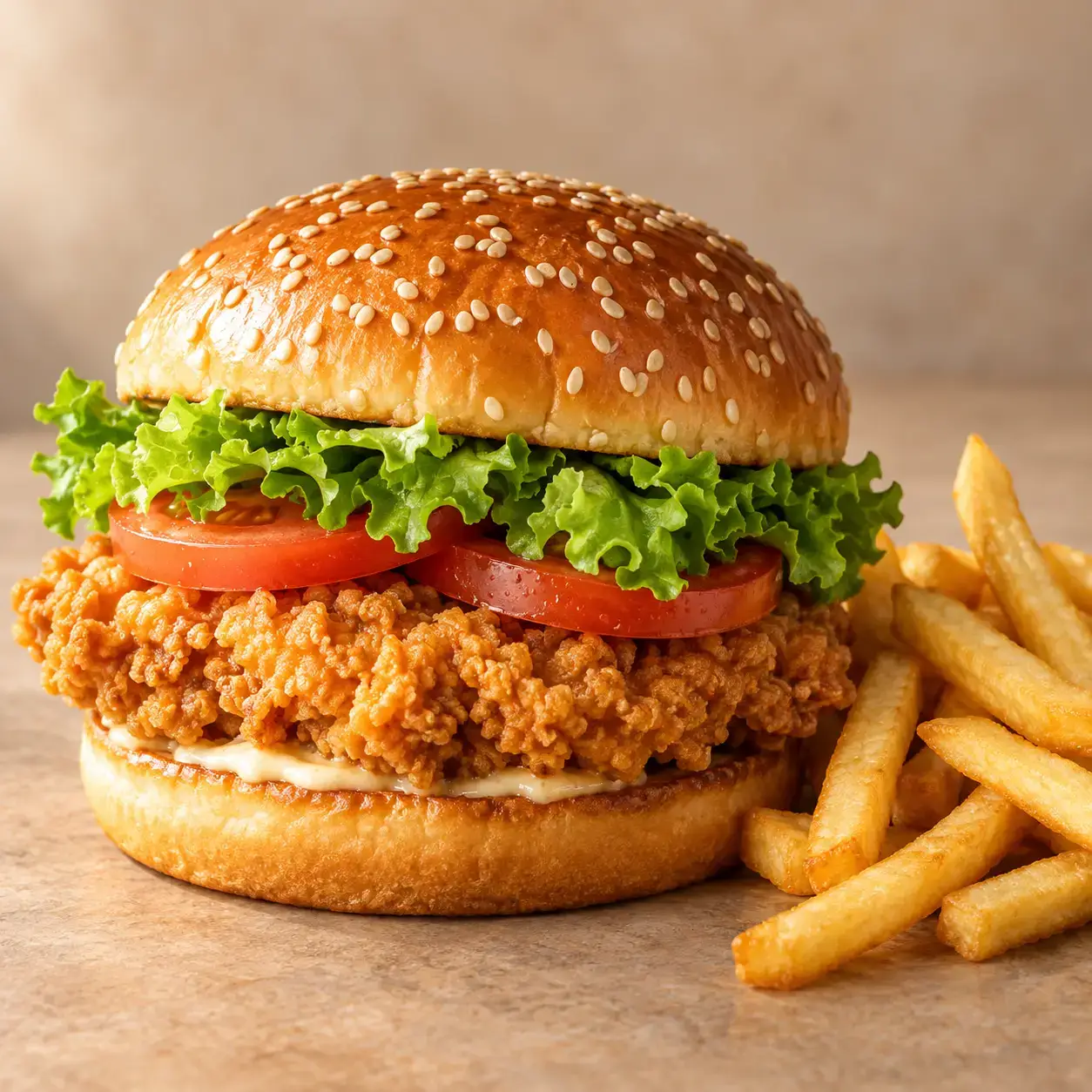 Una hamburguesa fotografiada para la ficha de producto.